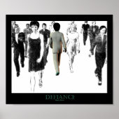 Defiance White Poster (Vorne)