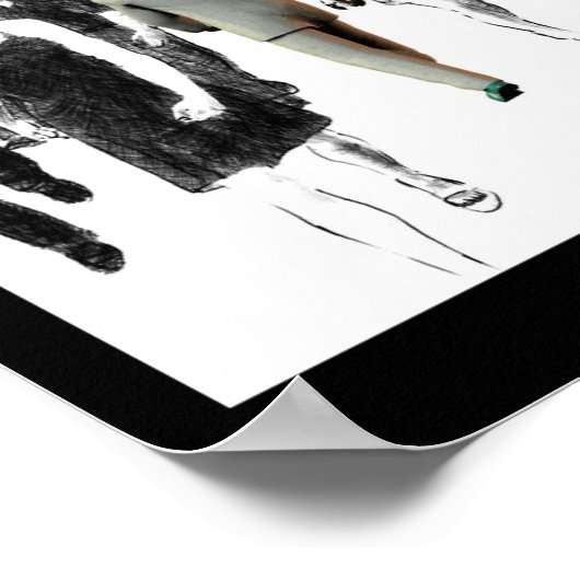 Defiance White Poster (Ecke)