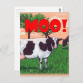Defiant Cow Postkarte (Vorne/Hinten)