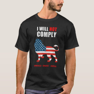 Defiant Patriot Konservative Medizin Freiheit 2 T-Shirt