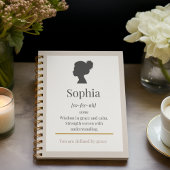 Defined by Name Spiral Notebook Notizblock