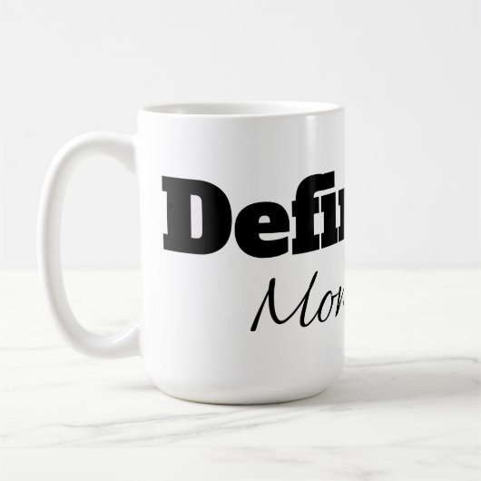DEFINIEREN DER MOMENTKAFFEE-KOPF KAFFEETASSE (Links)