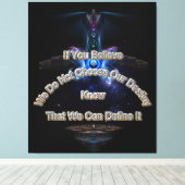 Definieren Sie Ihr Ziel II-Leinwand Leinwanddruck (Insitu (Holzboden))