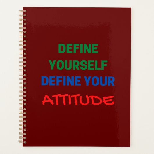 Definieren Sie Ihre eigene Einstellung Planer (Vorderseite)