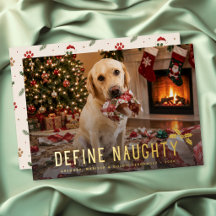 Definieren Sie Naughty Dog Lustiges Foto Weihnacht