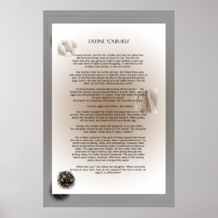 Definieren Sie sich Poster