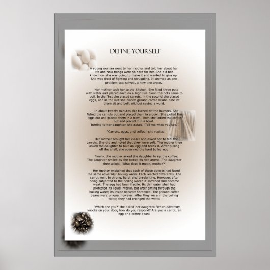 Definieren Sie sich selbst Poster (Vorne)