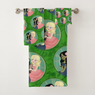 definieren, wie das Grün gewaschen wird Badhandtuch Set