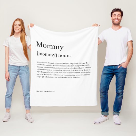 Definiert Ihren eigenen Spaß Personalisiert Fleecedecke (Beispiel)