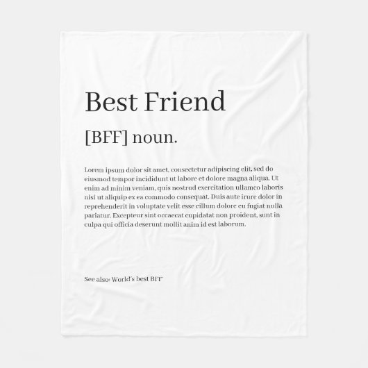 Definiert Ihren eigenen Spaß Personalisiert Fleecedecke (Vorderseite)