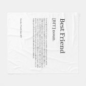 Definiert Ihren eigenen Spaß Personalisiert Fleecedecke (Vorderseite (Horizontal))