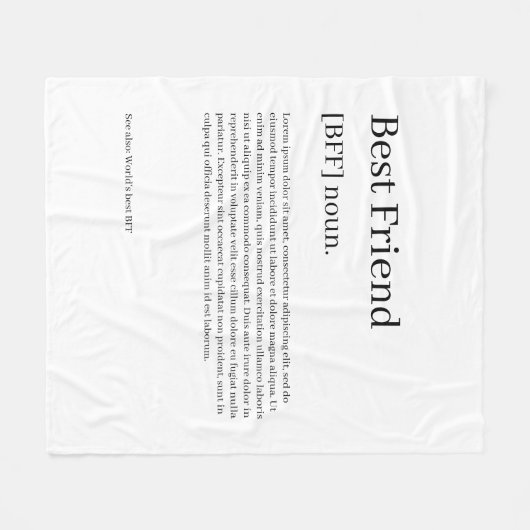 Definiert Ihren eigenen Spaß Personalisiert Fleecedecke (Vorderseite (Horizontal))