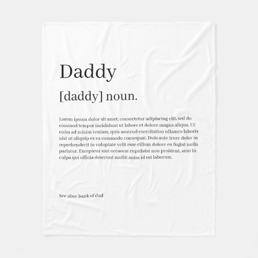 Definiert Ihren eigenen Spaß Personalisiert Fleecedecke (Vorderseite)