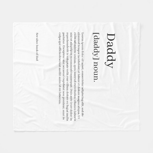 Definiert Ihren eigenen Spaß Personalisiert Fleecedecke (Vorderseite (Horizontal))