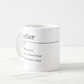Definiert Ihren eigenen Spaß Personalisiert Kaffeetasse (Vorderseite Links)