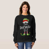 Definite Elf Group Christmas Pajama Party Sweatshirt (Vorne ganz)
