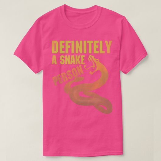 Definitely a snake person A snake person funny a s T-Shirt (Design vorne)