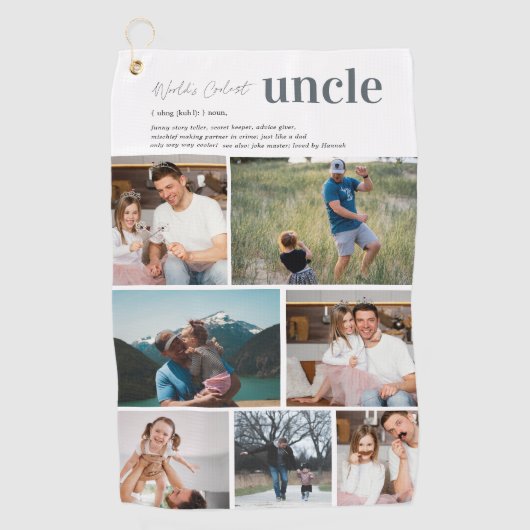 Definition | 7 FOTO PERSONALISIERT Golfhandtuch (Vorderseite)