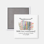 Definition "Booktrovert" Magnet (Vorderseite/Rückseite)