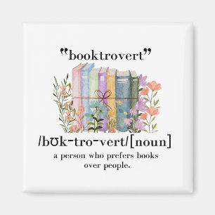 Definition "Booktrovert" Magnet