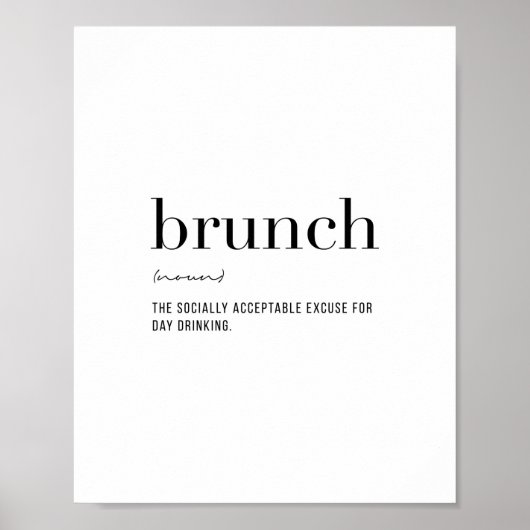 Definition Brunch Poster (Vorne)
