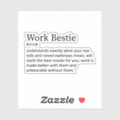 Definition der Arbeitsschwerpunkte, Geschenk für e Aufkleber (Blatt)