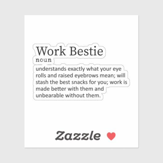 Definition der Arbeitsschwerpunkte, Geschenk für e Aufkleber (Blatt)