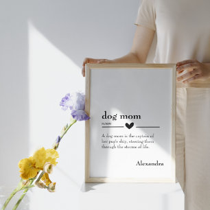 Definition der benutzerdefinierten "Dog-Mama" Poster