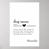 Definition der benutzerdefinierten "Dog-Mama" Poster (Vorne)