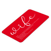 Definition der besten Ehefrau der Welt Magnet (Linke Seite)
