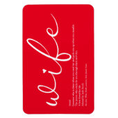 Definition der besten Ehefrau der Welt Magnet (Vertikal)