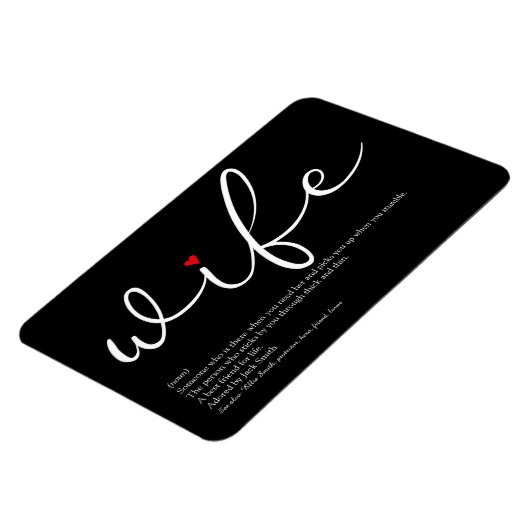 Definition der besten Ehefrau der Welt Magnet (Linke Seite)