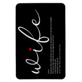 Definition der besten Ehefrau der Welt Magnet (Vertikal)