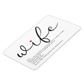 Definition der besten Ehefrau der Welt Magnet (Linke Seite)