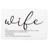 Definition der besten Ehefrau der Welt Magnet (Horizontal)