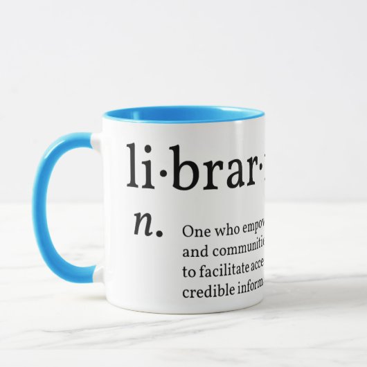 Definition der Bibliothekarität Tasse (Links)