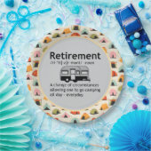 Definition der Camping-Rente Pappteller (Party)