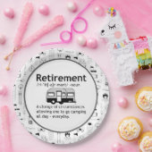 Definition der Camping-Rente Pappteller (Party)