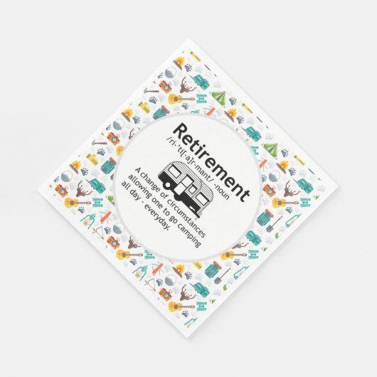 Definition der Camping-Rente Serviette (Ecke)