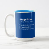 Definition der Crew der Bühne Zweifarbige Tasse (Links)