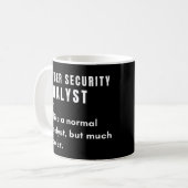 Definition der Cybersicherheit Kaffeetasse (Vorderseite Links)