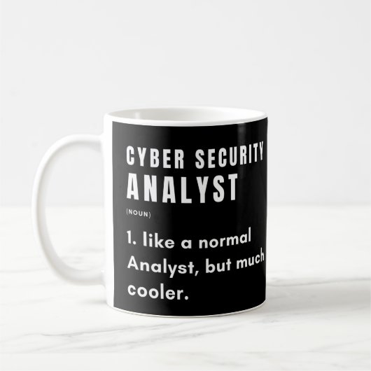 Definition der Cybersicherheit Kaffeetasse (Links)