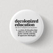 Definition der dekolonialisierten Bildung Button (Vorderseite)