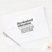 Definition der dekolonialisierten Bildung Runder Aufkleber (Umschlag)