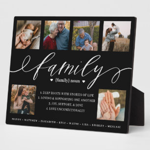 Definition der Familie Custom Foto Collage Keepake Fotoplatte