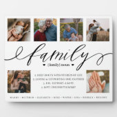 Definition der Familie Custom Foto Collage Keepake Fotoplatte (Vorderseite)