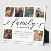 Definition der Familie Custom Foto Collage Keepake Fotoplatte (Seite)