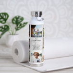 Definition der Familie | Modernes Monogramm 8 Foto Trinkflasche<br><div class="desc">Moderne Wasserflasche mit 8 Foto. Mit einer süßen Definition dessen, was Familie ist, mit Raum für individuelle Nachrichten, Namen und/oder Jahr. Dieser Sake ist ein wunderbares Geschenk für jeden Anlass: Muttertag, Geburtstag, Neuvermählte, Großeltern und vieles mehr. Wasserflaschen aus dem Foto sind nicht nur perfekt für Ihre Mutter, sondern machen auch...</div>