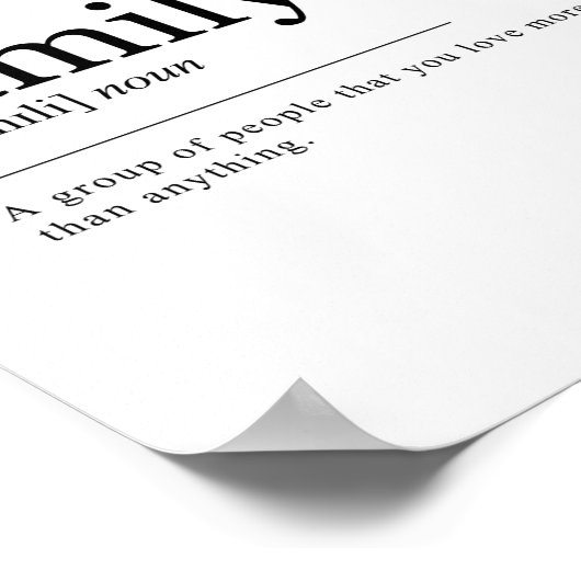 Definition der Familie Poster (Ecke)