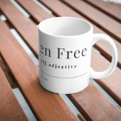 Definition der glutenfreien Tasse des Kaffees - Wö